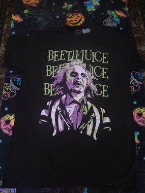 Beetlejuice Graphic Short Sleeve T-Shirt - Black